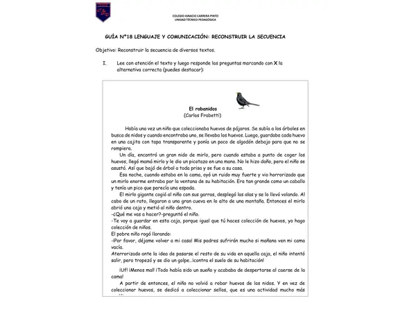Reconstruir la secuencia