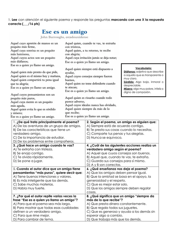 EVALUACIÓN 5TO BÁSICO LENGUAJE: INTERPRETAR POEMAS- RIMAS-FIGURAS LITERARIAS