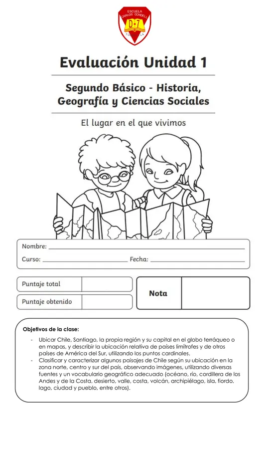 Evaluación sumativa de historia