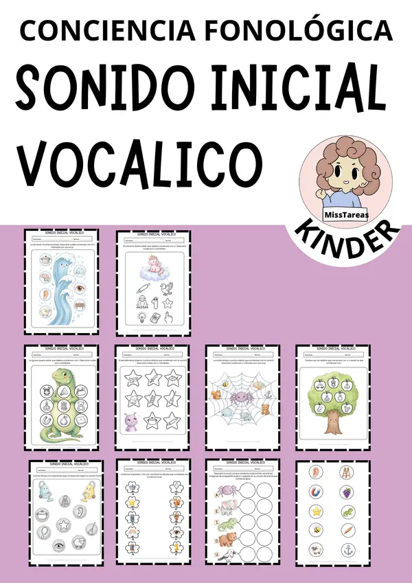 Sonido Inicial Vocálico - Conciencia Fonológica 
