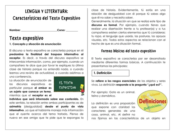 Guía de trabajo - Texto expositivo - 7° 