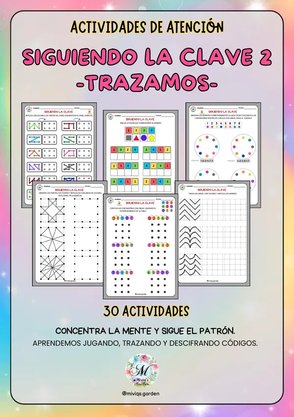 Siguiendo la Clave 2 Trazamos (30 Actividades)