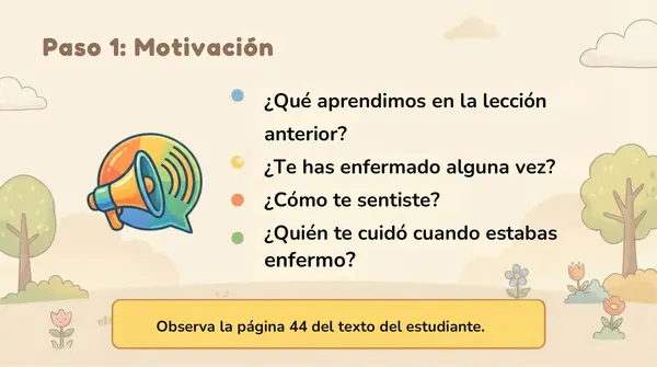 Lección 15 "Cuidamos a quienes queremos" 2° Básico