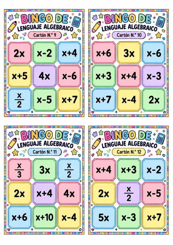 Bingo Algebraico 