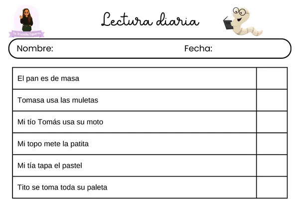 Oraciones de lectura diaria 