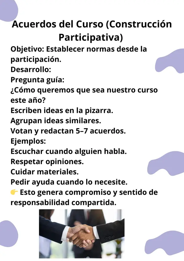 DINÁMICAS PARA TU PRIMER DÍA DE CLASES