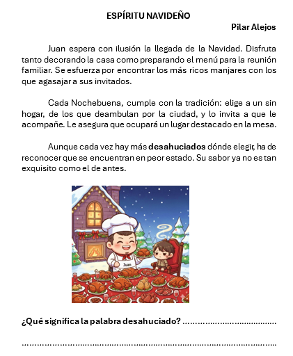 ejemplo de lectura
