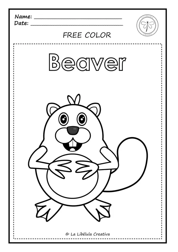 Worksheets Coloring The Forest Animals Craft Decorate