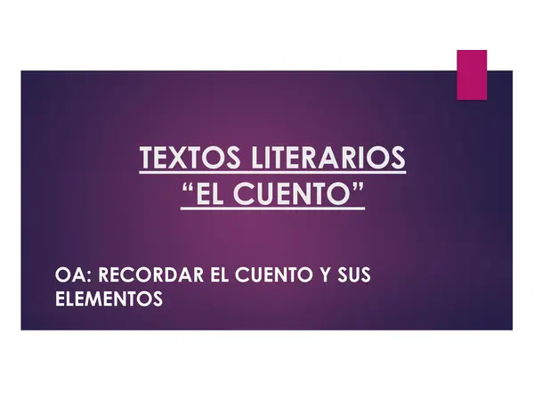 PPT EL CUENTO