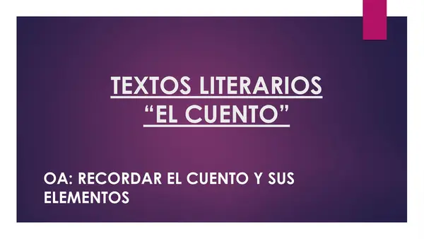 PPT EL CUENTO