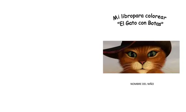 Libro de actividades "El gato con botas"