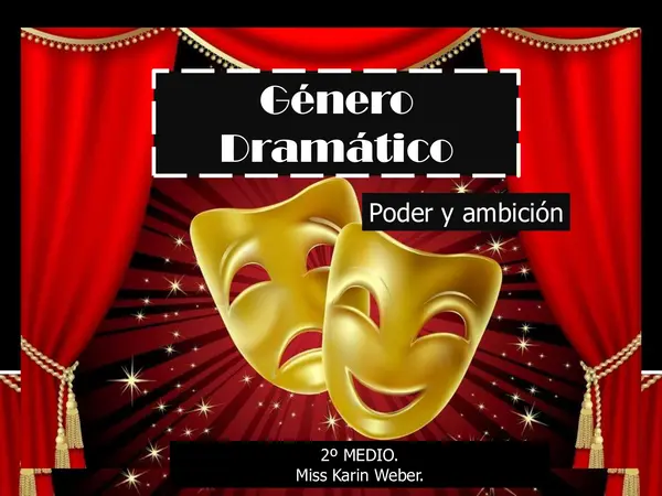 Material 2° medio Lengua y literatura, DRAMA