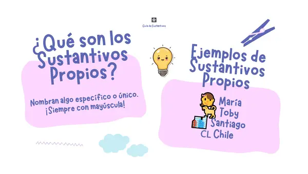 Sustantivos comunes y propios