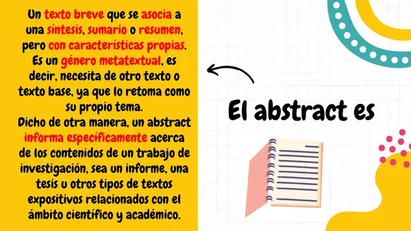 PPT - Abstract (texto breve de síntesis)