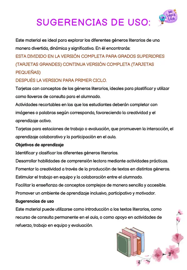 GÉNEROS LITERARIOS