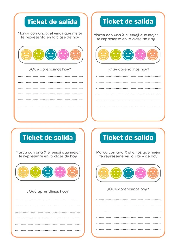 Ticket de salida