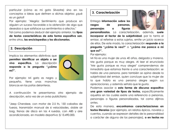 Guía de trabajo - Texto expositivo - 7° 
