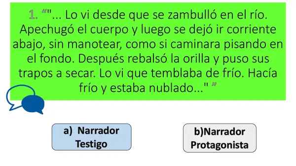 Juego tipo de narradores