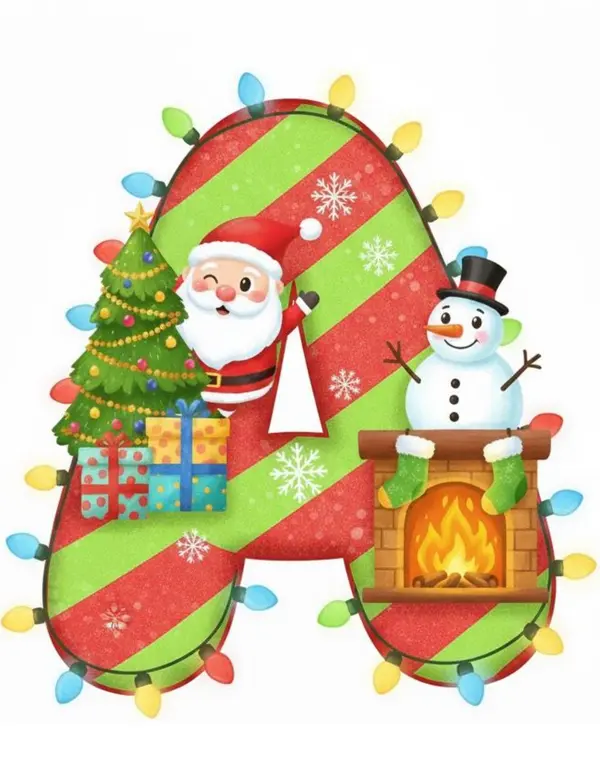 Letras "FELlZ NAVIDAD"