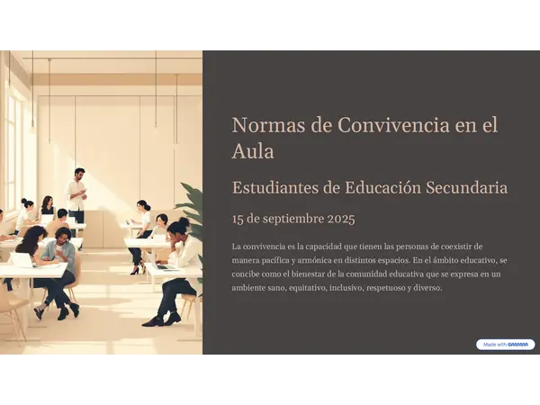 Normas de convivencia