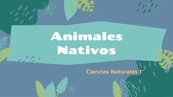 Animales nativos