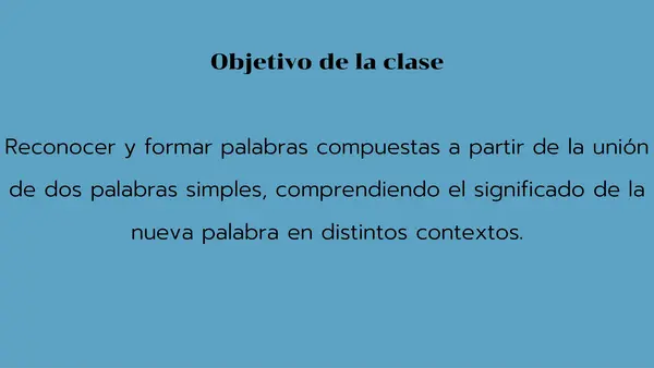 Las palabras compuestas