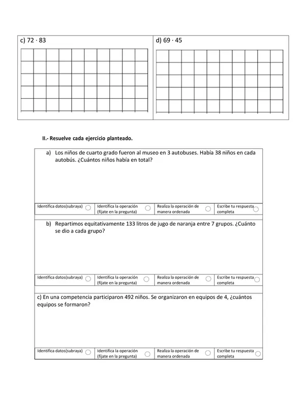 multiplicacion y división