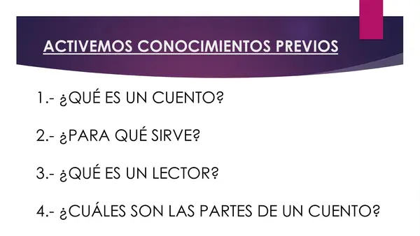 PPT EL CUENTO