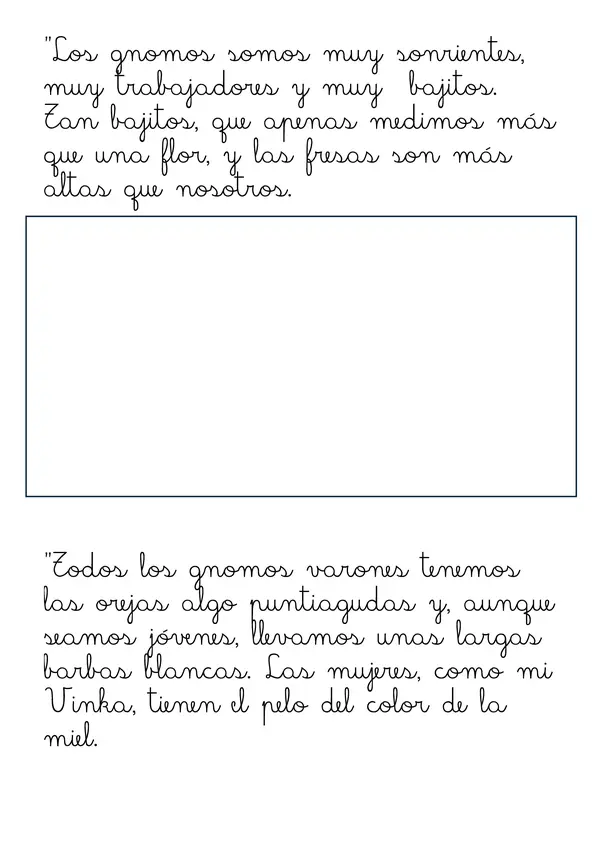 Personajes para Imaginar actividad de escritura