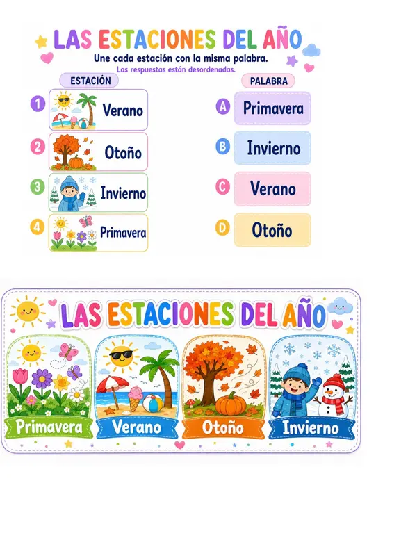 ESTACIONES DEL AÑO LENGUA DE SEÑAS
