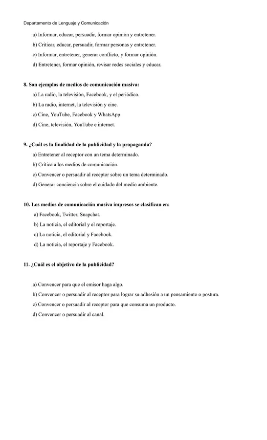 Evaluación de Argumentación: Tesis, Falacias y Medios de Comunicación-Géneros discursivos