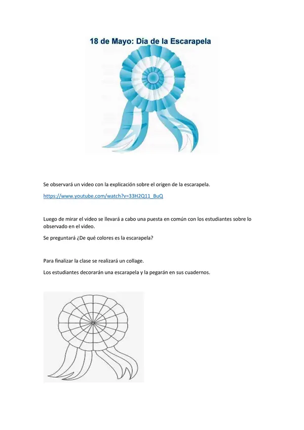 Clase áulica de Dia de la Escarapela Argentina 