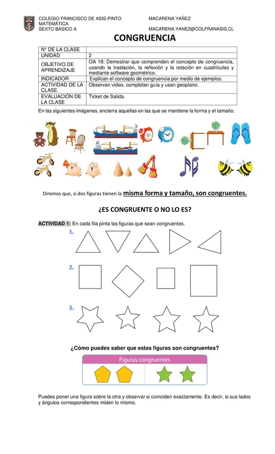 Congruencia 6to