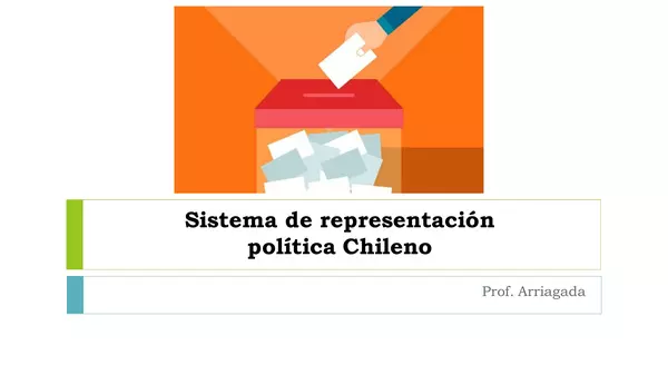 CLASE SISTEMA DE REPRESENTACIÓN POLÍTICA CHILENO