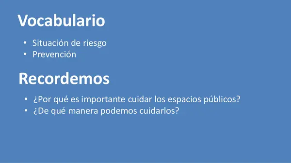 Situaciones de riesgo
