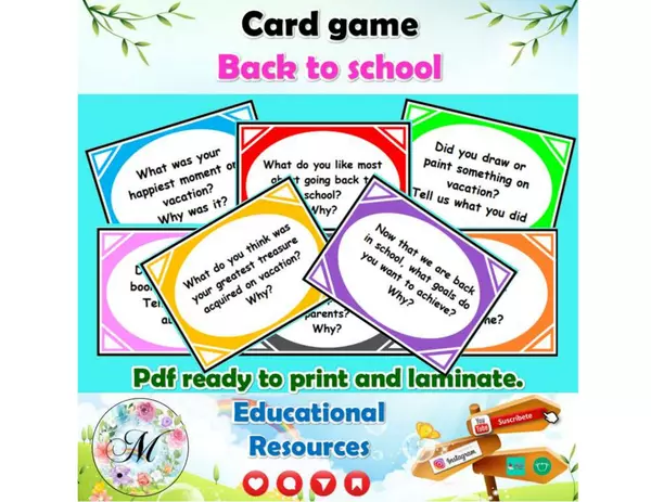 Card game: Back to school