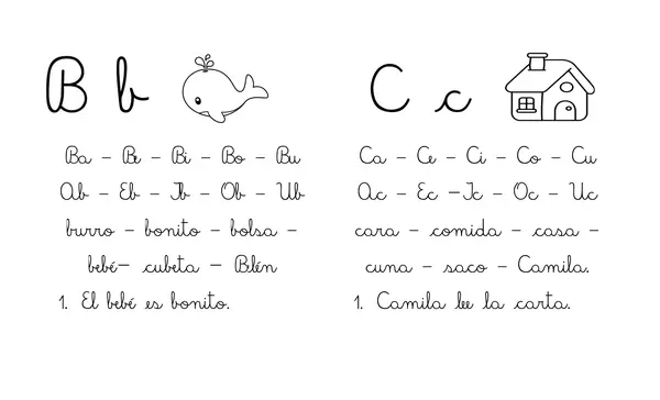 Ficha de Consonantes para dictados