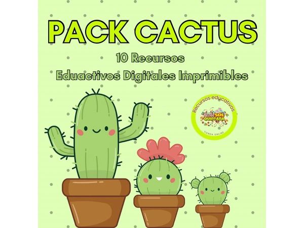 Pack Cactus (aula visual y apoyos visuales)