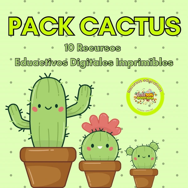 Pack Cactus (aula visual y apoyos visuales)