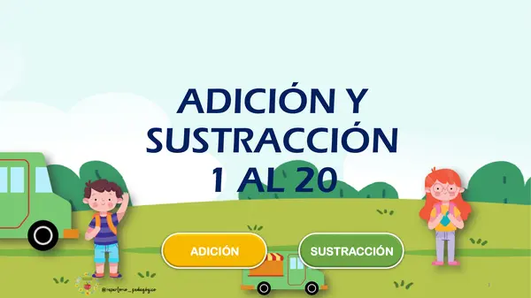 PPT Adición y sustracción 1° básico