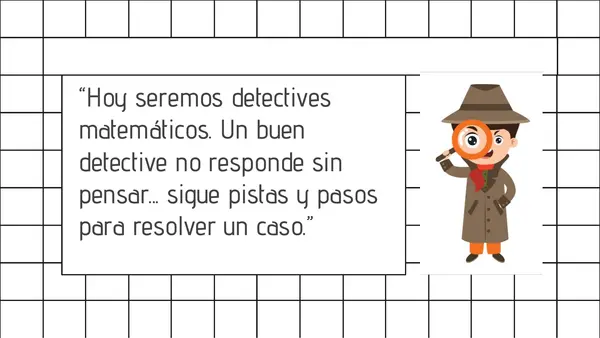 RESOLUCIÓN DE PROBLEMAS siendo un detective