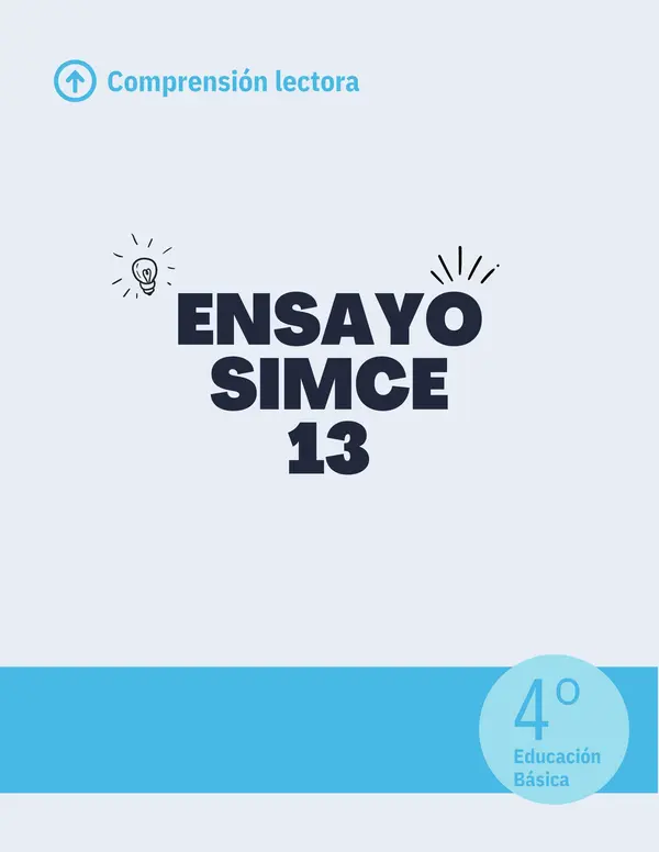 Ensayo SIMCE - Lenguaje 4to básico N° 13