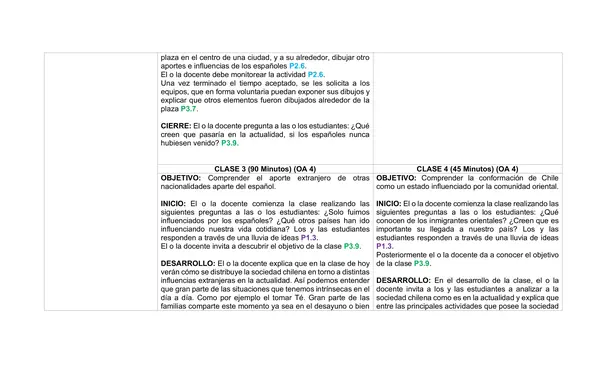 Planificación Clase a Clase: Septiembre | Historia, Geografía y Ciencias Sociales Segundo Básico