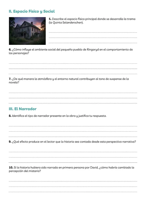 Ficha de lectura "Los escarabajos vuelan al atardecer"