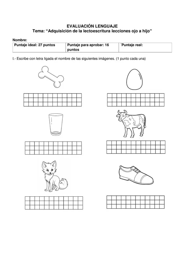 Prueba Método Matte. Lecciones de OJO A HIJO 
