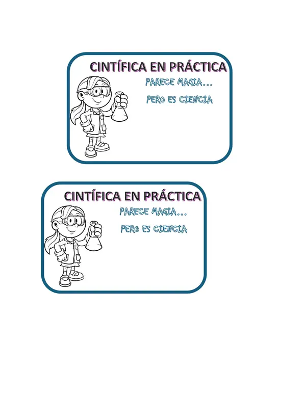 Carnet de cientifico para niños