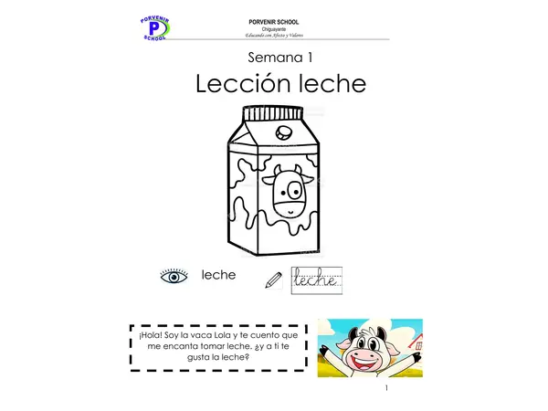 Lección leche