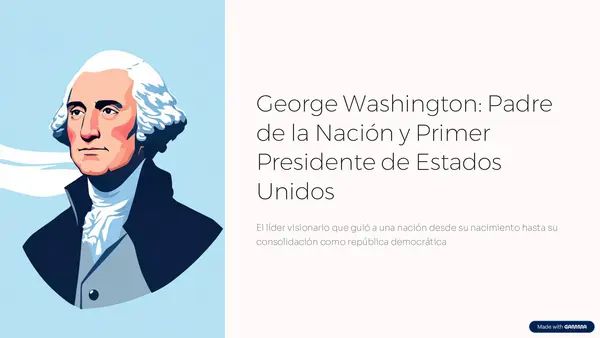 George Washington - Primer presidente de EEUU