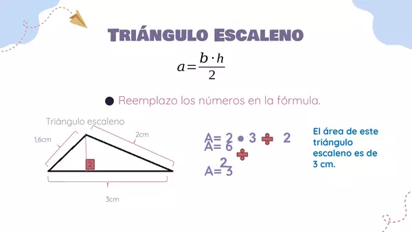 Área de triángulos, trapecio y paralelogramos