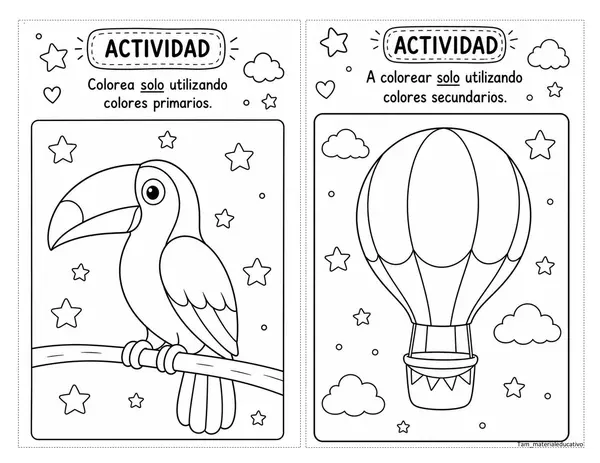 Colores primarios, secundarios, fríos y cálidos